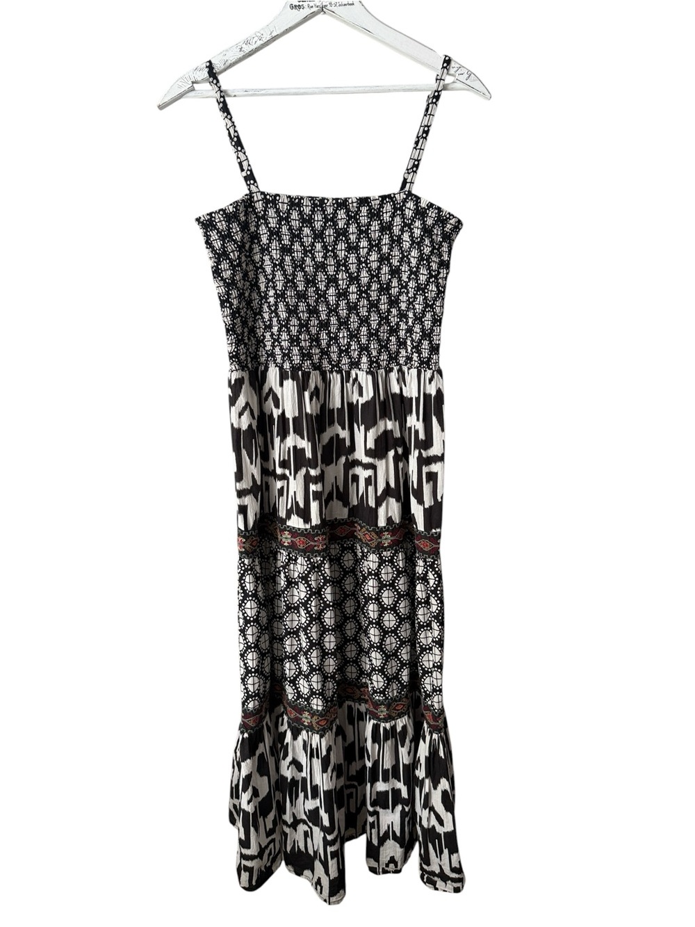For The Republic Smocked Maxi Dress Size M